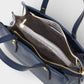Leather Top Handle Bag 1199 - Blue