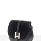 Leather Crossbody Bag 5391 - Black