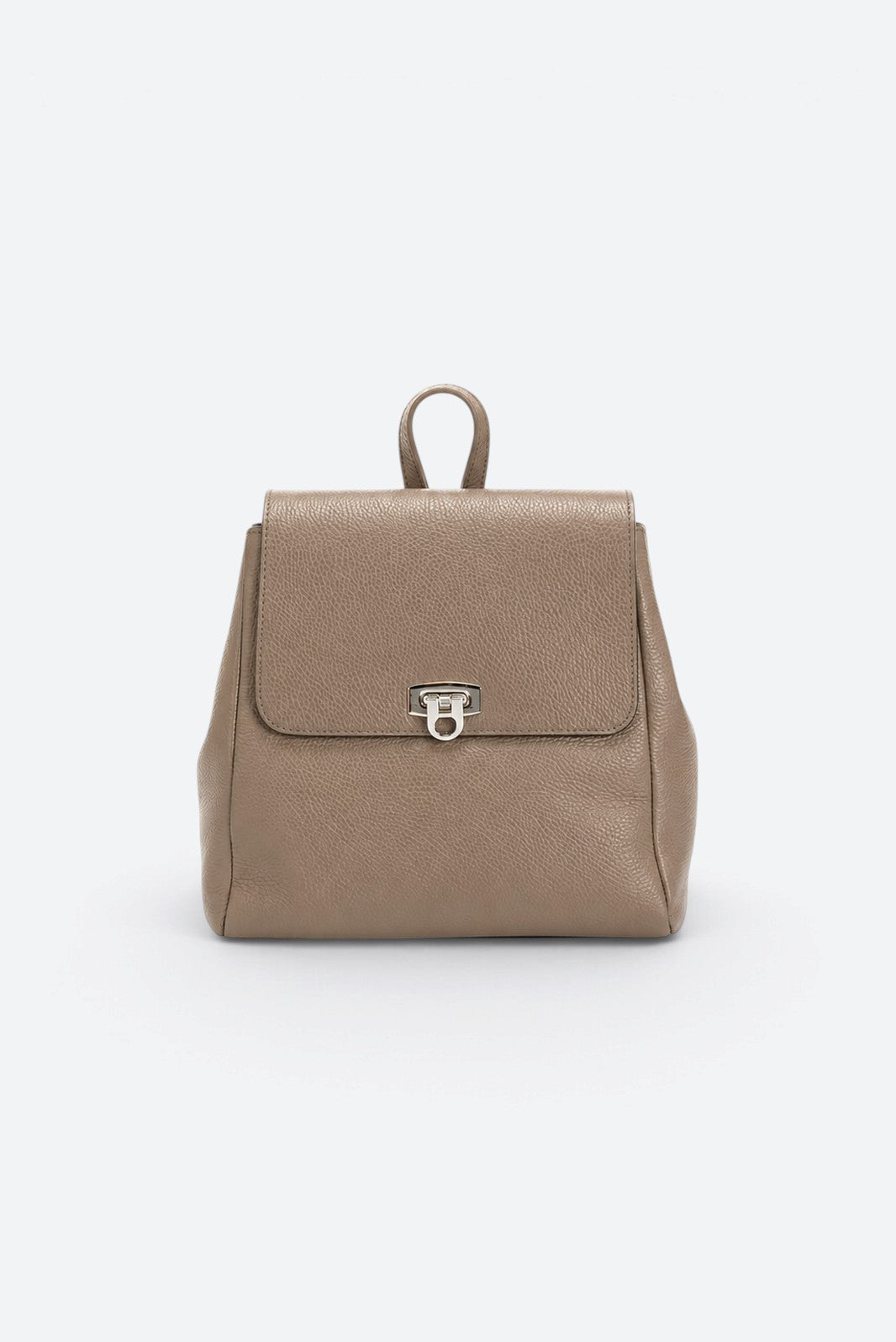 LYRA Leather Backpack - Taupe