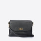 NORAH Leather Crossbody Bag - Black