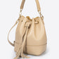 Leather Bucket Bag 5150 - Taupe