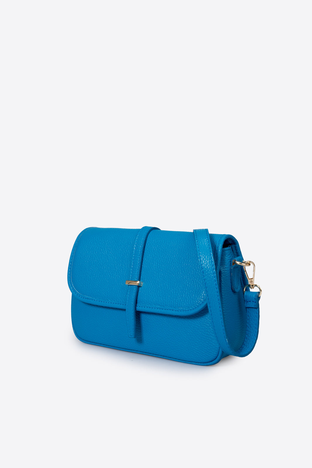 AMALFI Leather Crossbody Bag - Blue