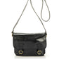 Leather Top Handle Bag 8037 - Black