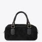 TIANNA Leather Top Handle Bag - Black