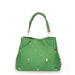 Leather Top Handle Bag 1346 - Green