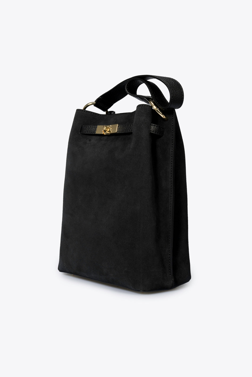 TERRY Leather Shoulder Bag - Black