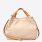 AZALEA Leather Top Handle Bag - Cipria+Cuoio