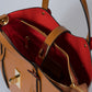 MIRTA Leather Top Handle Bag - Cognac