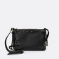 CASIA Leather Crossbody Bag - Nero
