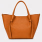 GIADA Leather Top Handle Bag - Cognac