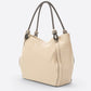 VINNIE Leather Shoulder Bag - Taupe