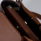 ANIKA Leather Top Handle Bag - Brown