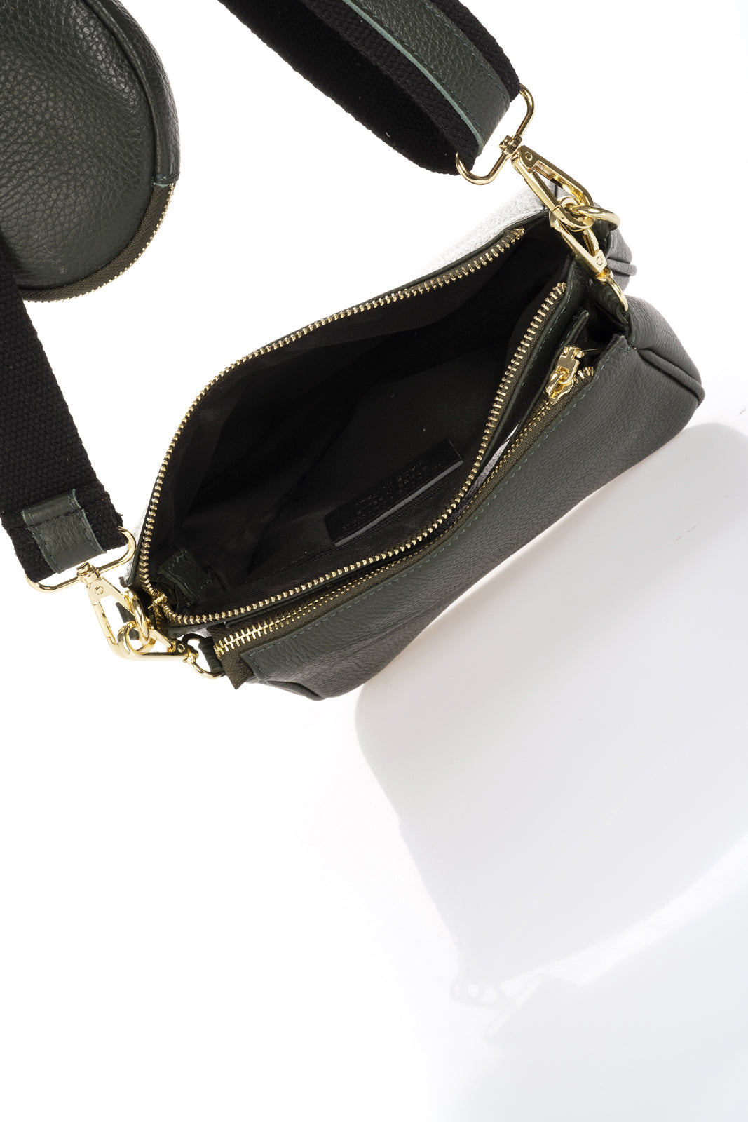 Leather Shoulder Bag 4589 - Green