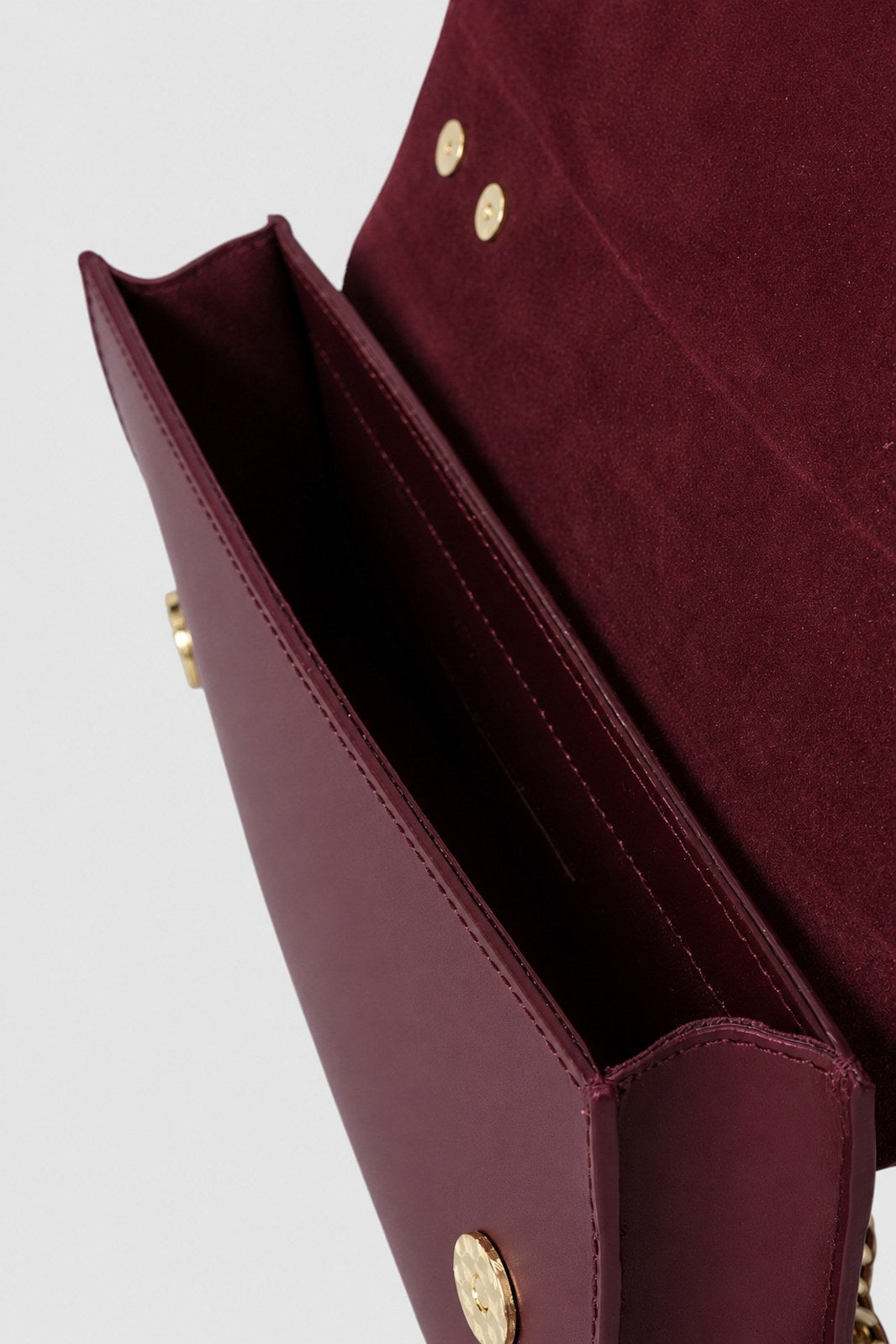 CALLIE Leather Crossbody Bag - Bordo