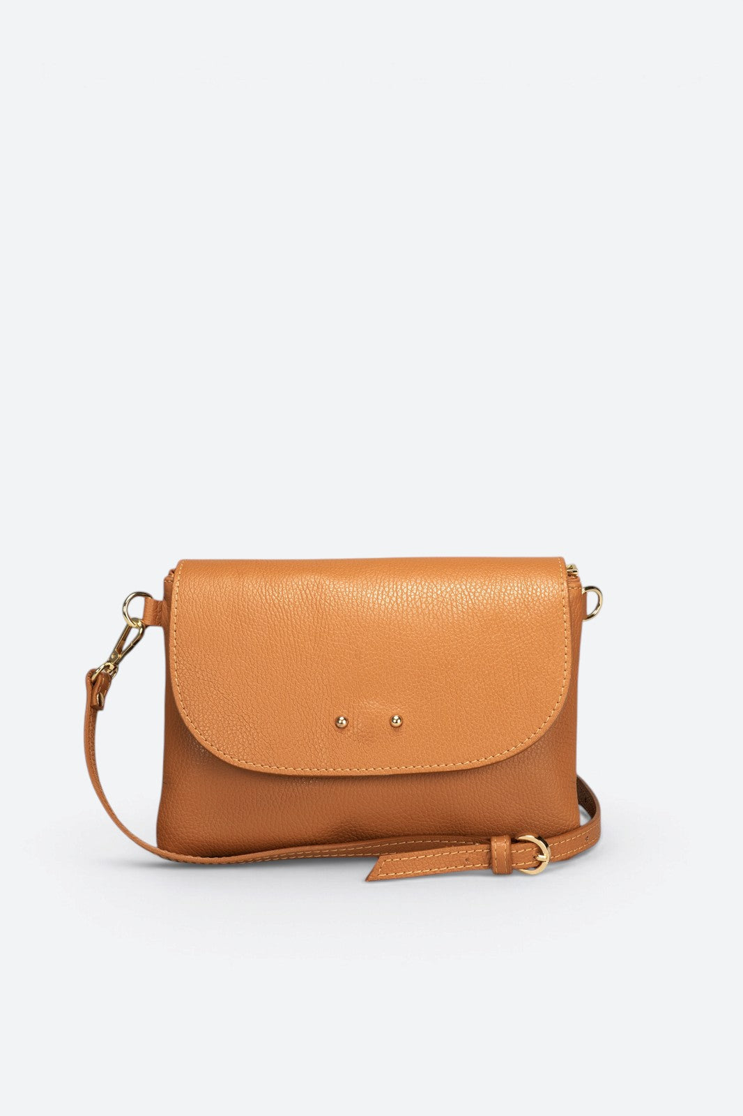 ELLA Leather Crossbody Bag - Cuoio
