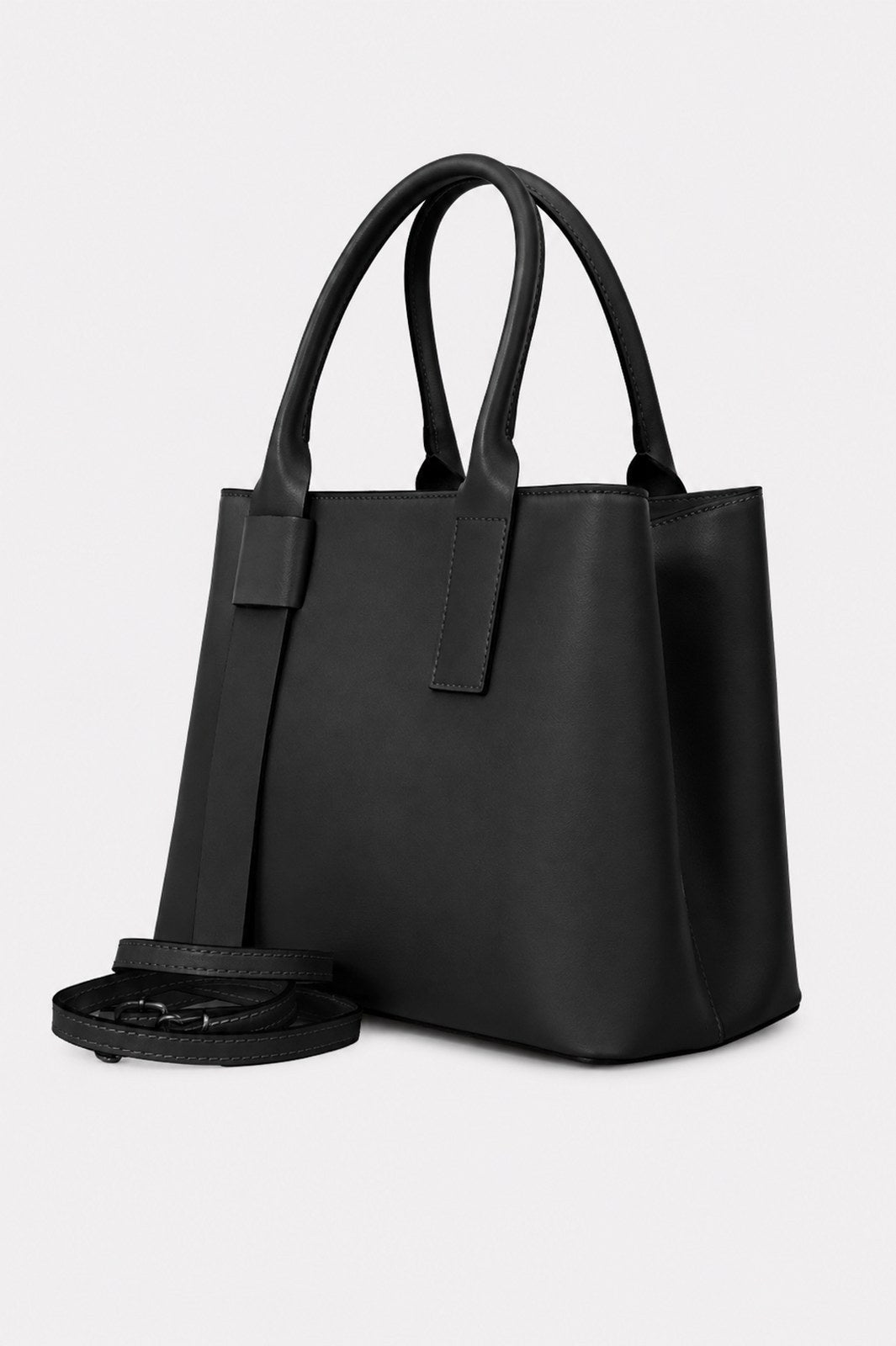 RACHELE Leather Top Handle Bag - Black