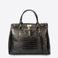SAGE Leather Top Handle Bag - Black