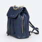 CORA Leather Backpack - Blue Jeans