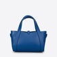 GAIA Leather Top Handle Bag - Blue