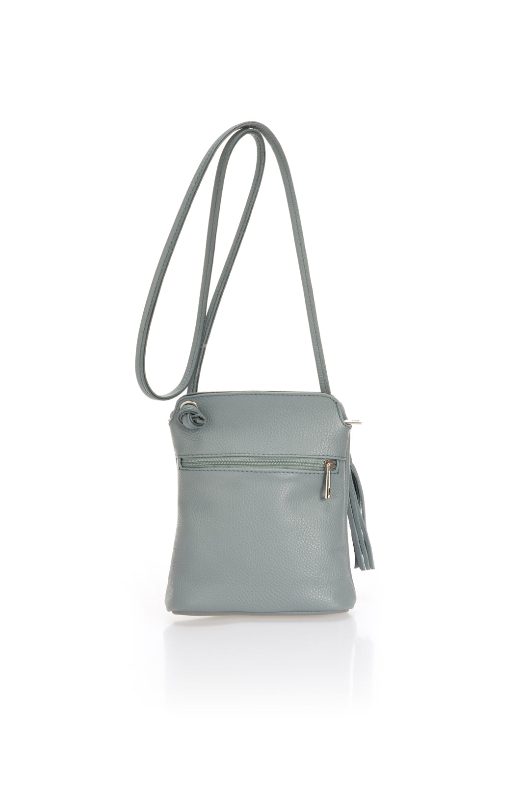 Leather Crossbody Bag 3547 - Mineral Blue
