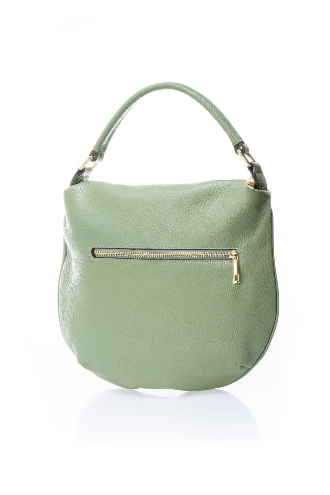 Leather Top Handle Bag 5217 - Mint