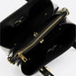EMILY Leather Top Handle Bag - Black