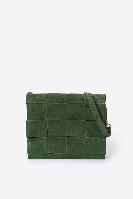 HAILEY Leather Crossbody Bag - Green