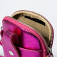 Leather Crossbody Bag 6951 - Fuxia