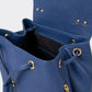 MAEVE Leather Backpack - Blue