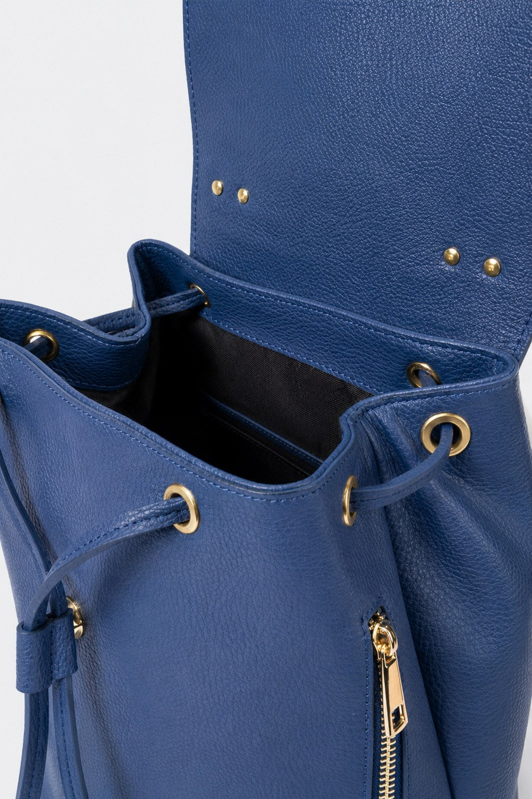 MAEVE Leather Backpack - Blue