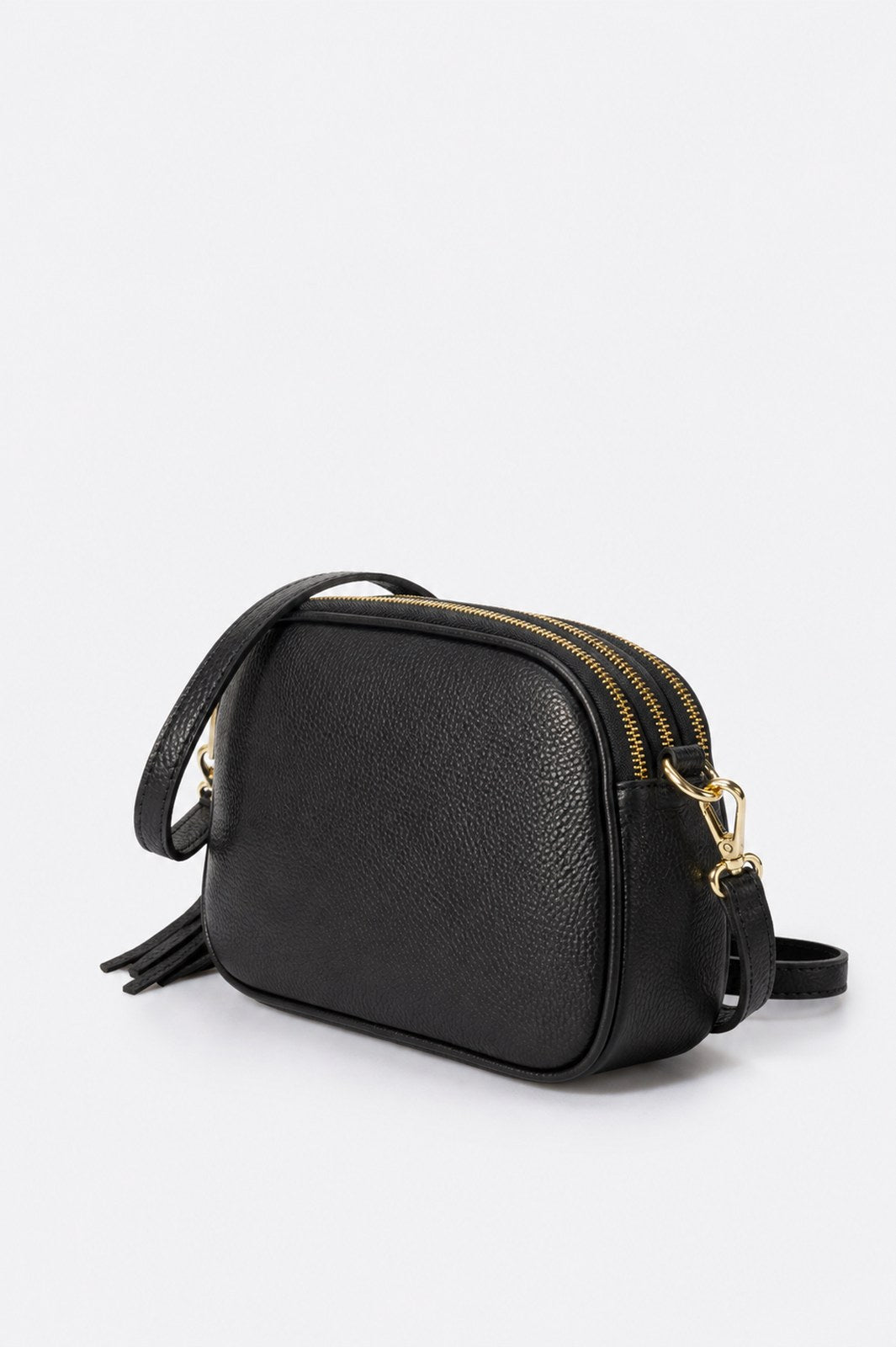 EBE Leather Crossbody Bag - Black