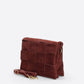 HAILEY Leather Crossbody Bag - Brown