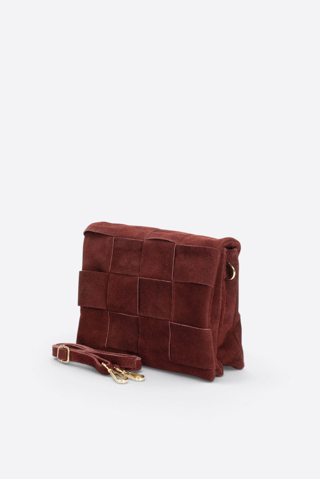 HAILEY Leather Crossbody Bag - Brown