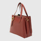 EMILY Leather Top Handle Bag - Bordo