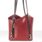 Leather Shoulder Bag 8039 - Red