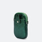 Leather Crossbody Bag 6951 - Verde