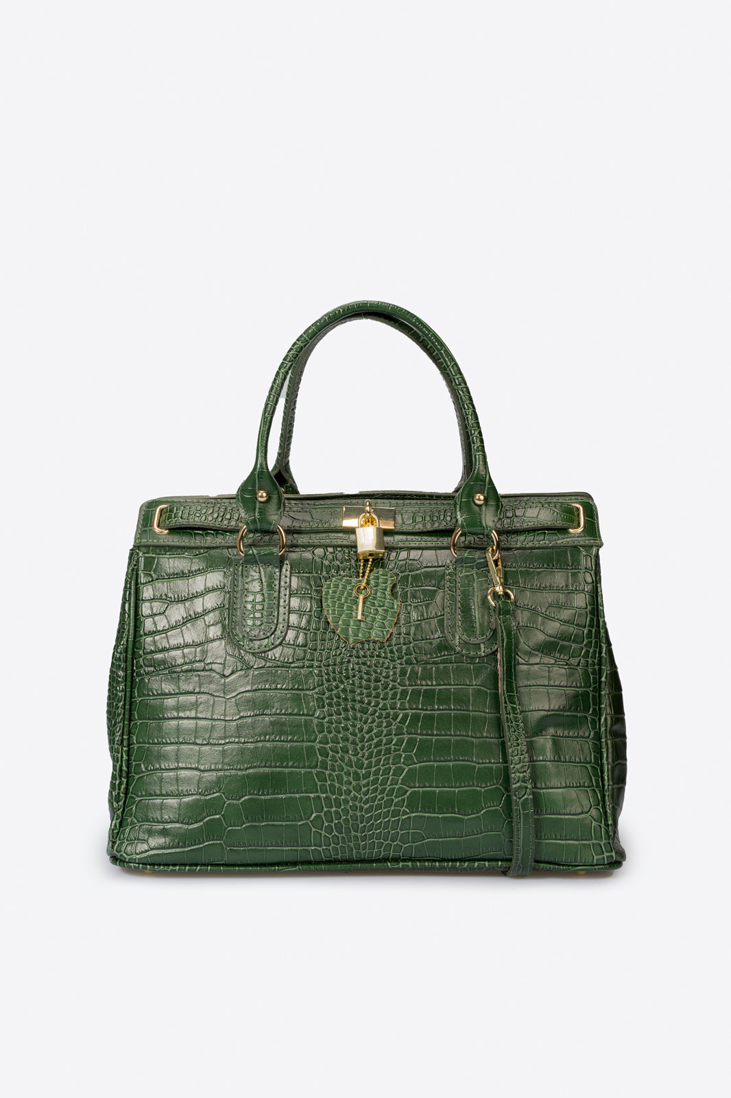 SAGE Leather Top Handle Bag - Green