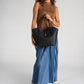 IOLANDA Leather Top Handle Bag - Black