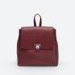 LYRA Leather Backpack - Bordo