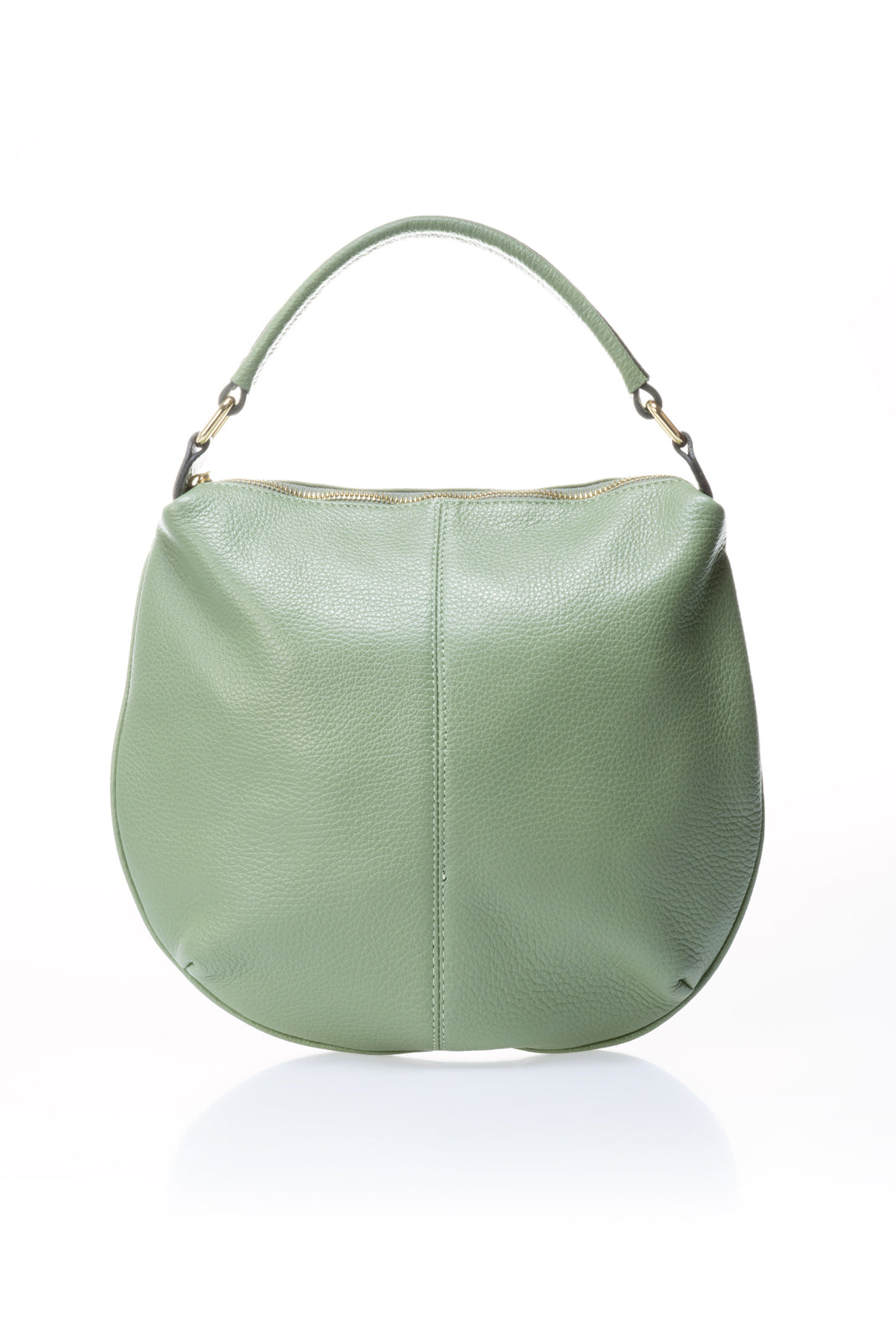 Leather Top Handle Bag 5217 - Mint