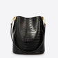 CAPRICE Leather Shoulder Bag - Black