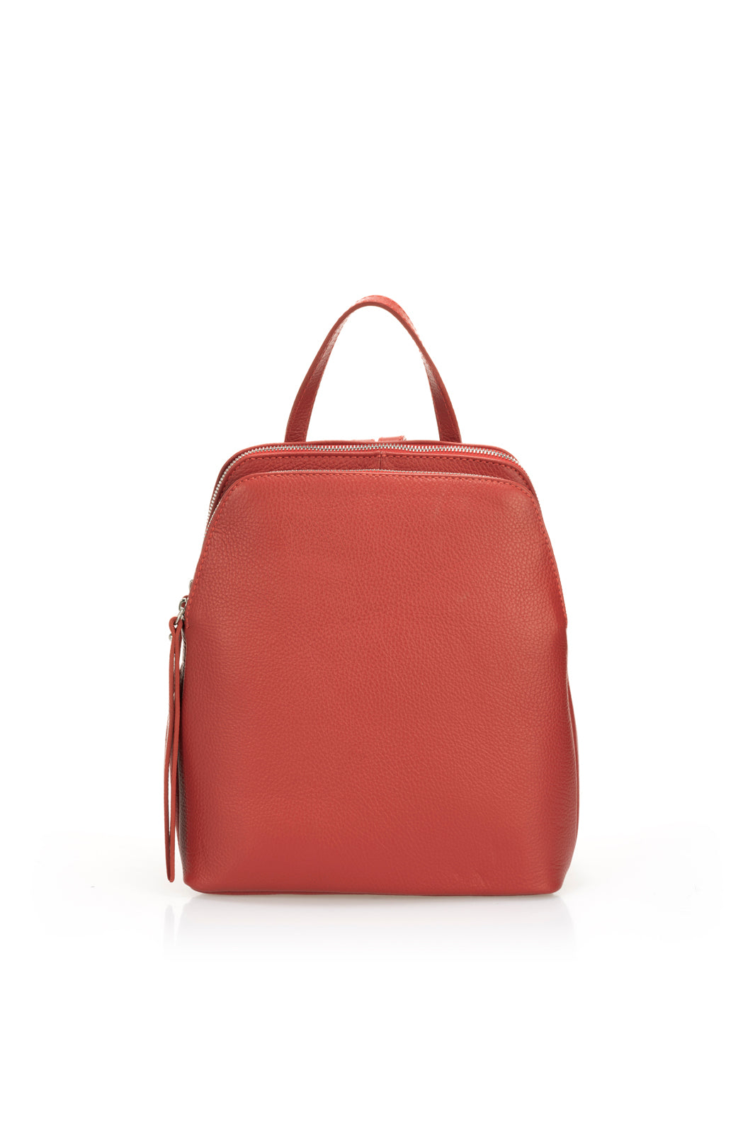 Leather Backpack 1162 - Red