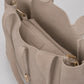 AMELIE Leather Top Handle Bag - Fango