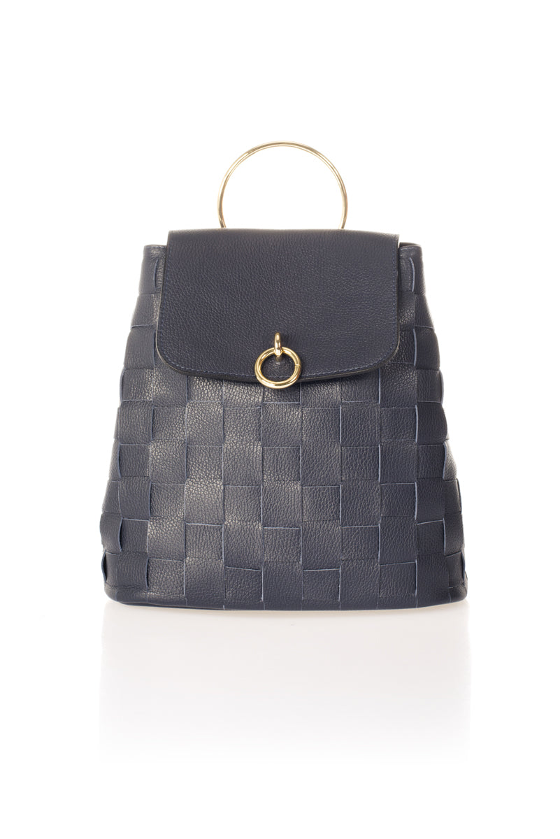Leather Backpack 1985 - Blue