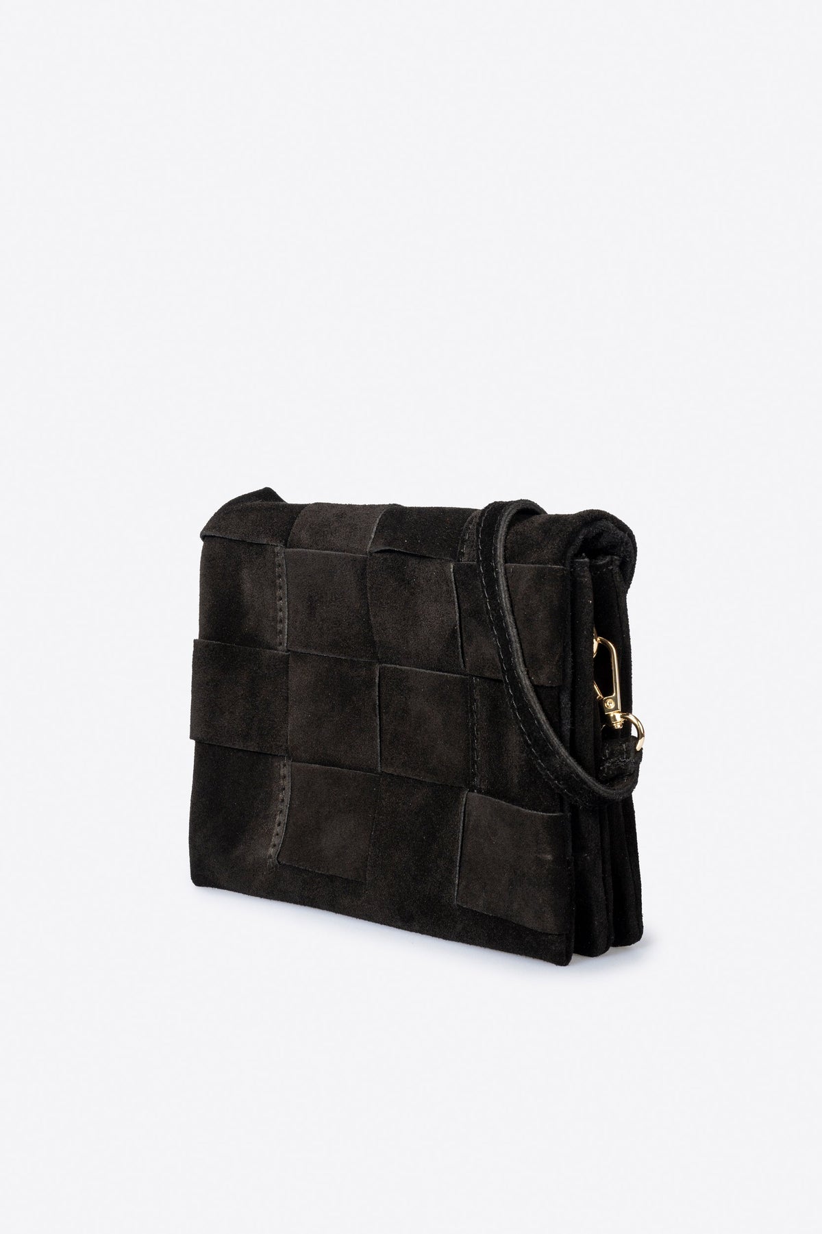 HAILEY Leather Crossbody Bag - Black