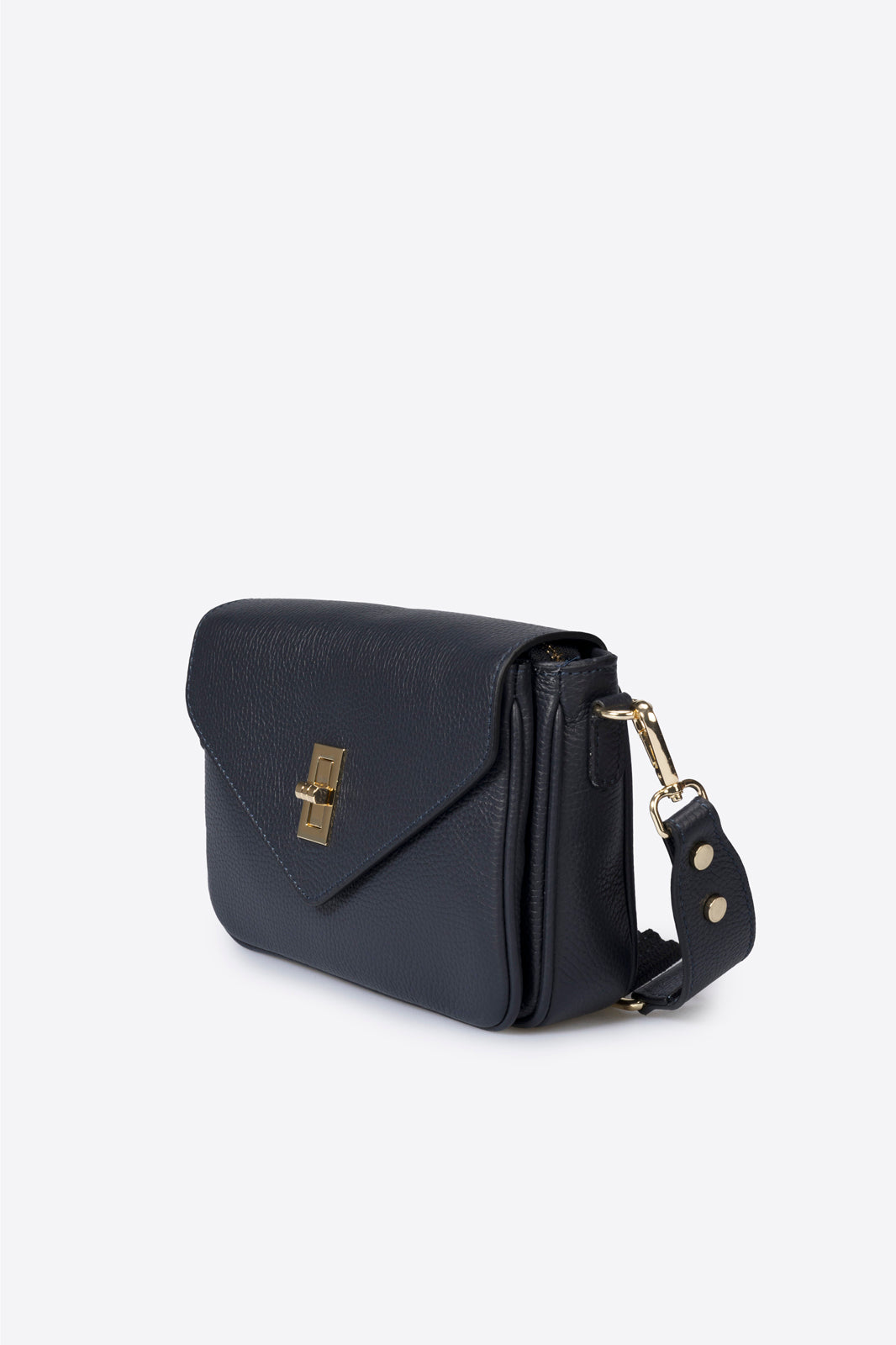 DALE Leather Crossbody Bag - Blue