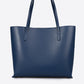 VALERIA Leather Top Handle Bag - Blue