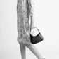 NEVIA Leather Shoulder Bag - Fuxia