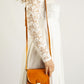 Leather Crossbody Bag WB8040 - Cognac
