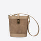 SIBILLA Leather Top Handle Bag - Taupe